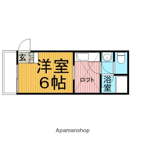 シティハイツ(ワンルーム/1階)の間取り写真