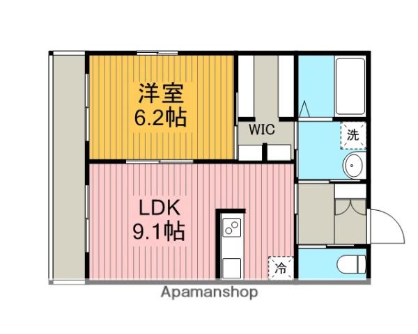 LAGRANGE(1LDK/1階)の間取り写真