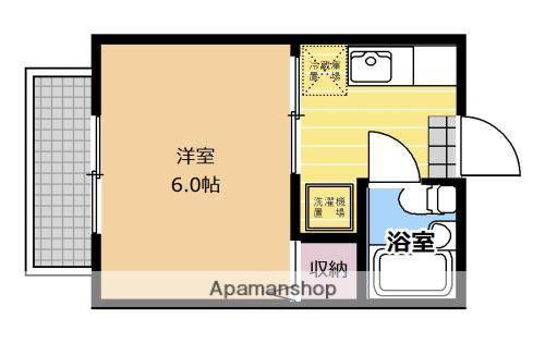 シティハイムK(1K/1階)の間取り写真