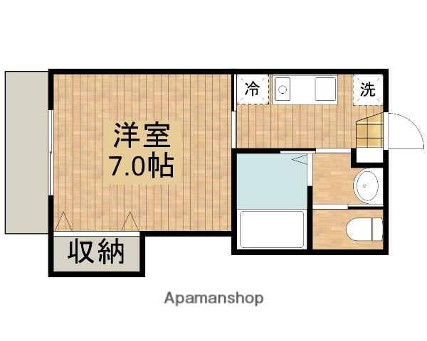 メゾンクレール(1K/2階)の間取り写真