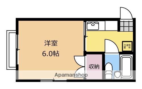 メゾンドアール(1K/2階)の間取り写真