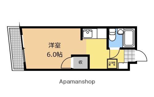 矢部コーポフロンティア 4階階 間取り