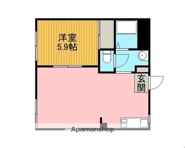 パークサイド富士見(1LDK/1階)の間取り写真