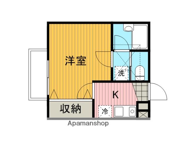 レーヴ・コート(1K/1階)の間取り写真