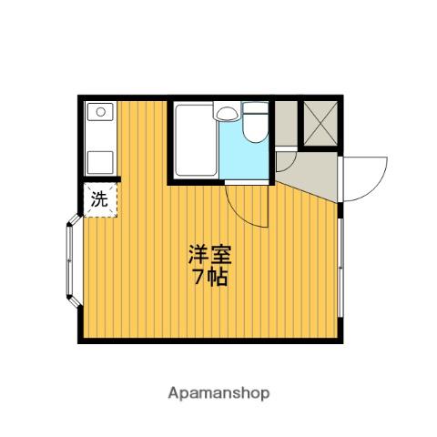 シャルティ(ワンルーム/3階)の間取り写真