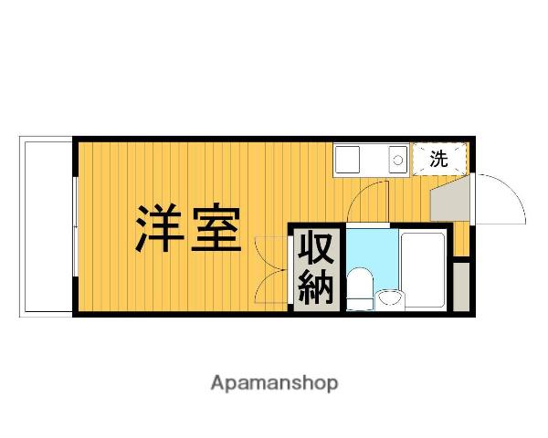 サンビレッヂ町田(ワンルーム/2階)の間取り写真