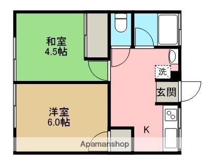 シティハイム岸和 1階階 間取り