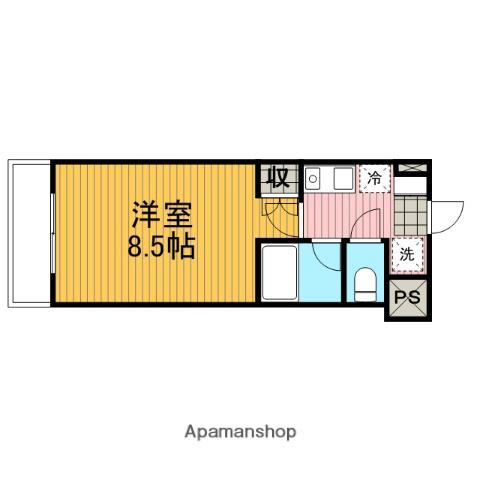 ヌヴェルハイツ(1K/1階)の間取り写真