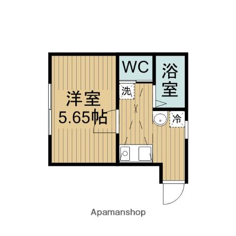 アーバンテラス矢部(1K/1階)の間取り写真