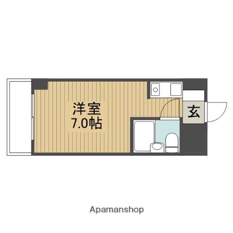 ビッグフォレスト町田(ワンルーム/3階)の間取り写真