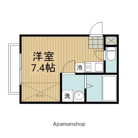 シュリットコート(ワンルーム/1階)の間取り写真