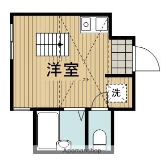 プライムテラス淵野辺(ワンルーム/1階)の間取り写真