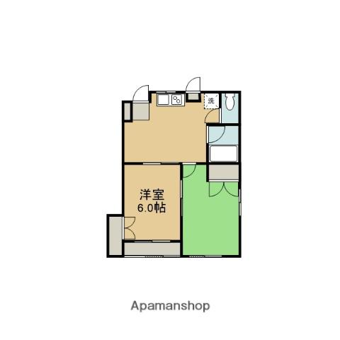 ZETTER 006(2DK/3階)の間取り写真