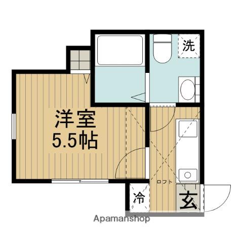 マイスペース古淵(1K/1階)の間取り写真