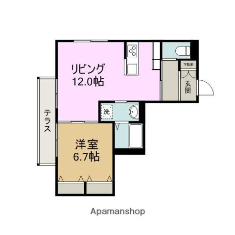 サン クレスト(1LDK/1階)の間取り写真