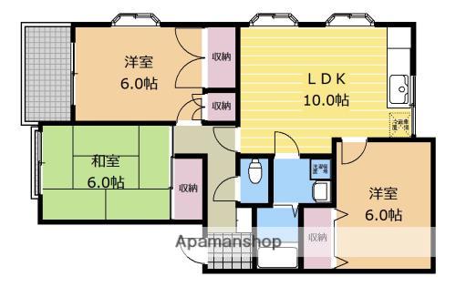 ドエルエクセル 2階階 間取り