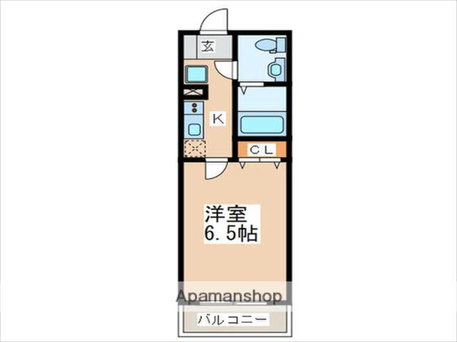 アンジュ淵野辺(ワンルーム/3階)の間取り写真