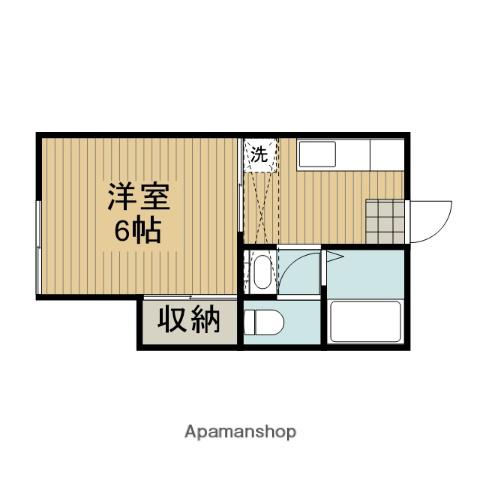 ソラハ町田(1K/2階)の間取り写真