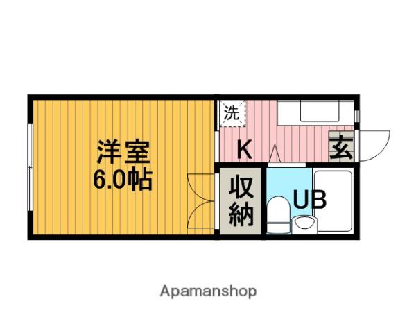 ヴィラ鵜野森 2階階 間取り