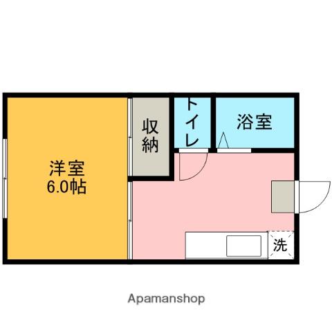 BCASA淵野辺ⅢRE-BORN(1K/2階)の間取り写真