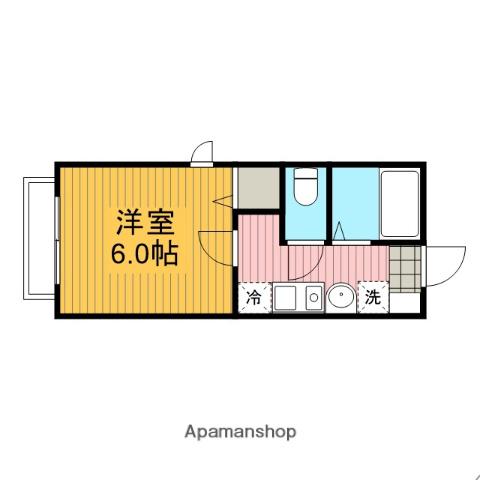 シェソワ(1K/1階)の間取り写真