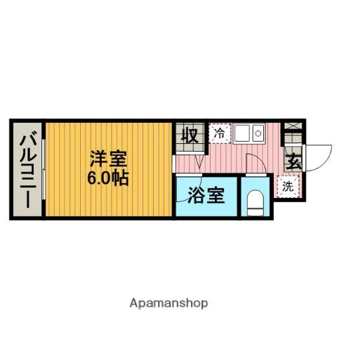 フジヤマンション(1K/1階)の間取り写真