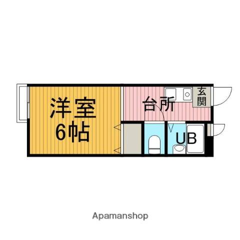 シティハイツ相模(1K/2階)の間取り写真