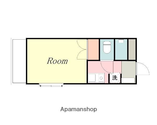 ライオンズマンション相武台前第5(ワンルーム/4階)の間取り写真