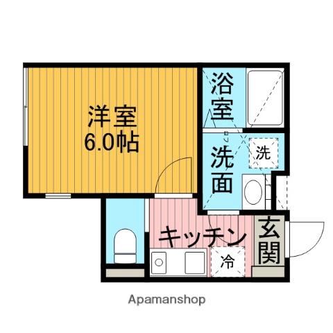 アネックス・ツシマ(1K/2階)の間取り写真