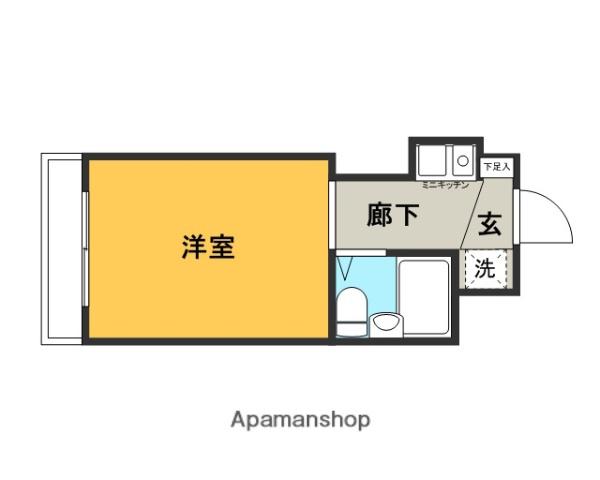 シルフィード相武台(ワンルーム/2階)の間取り写真