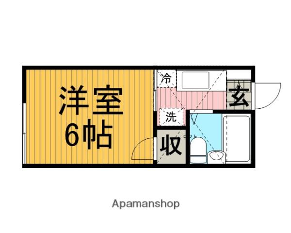アリスコーポ町田(1K/1階)の間取り写真