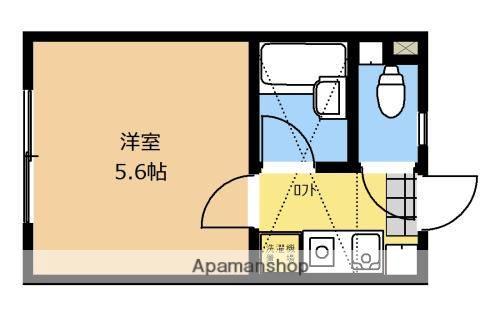 ロッシェル中央林間Ⅶ(1K/1階)の間取り写真