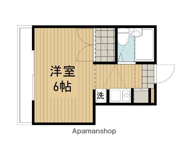 ワザーリングハイツ(1K/2階)の間取り写真