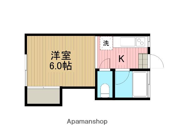 ビラ相南(1K/2階)の間取り写真