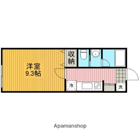 LとれじゃーⅡ(1K/1階)の間取り写真