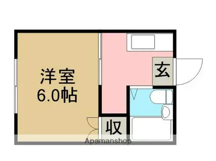 シティハイム田中(1K/2階)の間取り写真