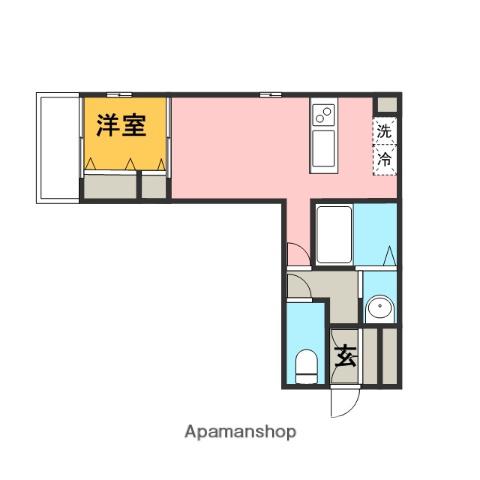 さくら六番館(1LDK/1階)の間取り写真