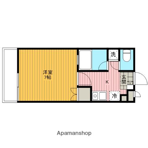 コージーハウス南成瀬(1K/1階)の間取り写真