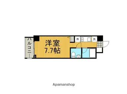 ハーモニーコート西鶴間(1K/5階)の間取り写真