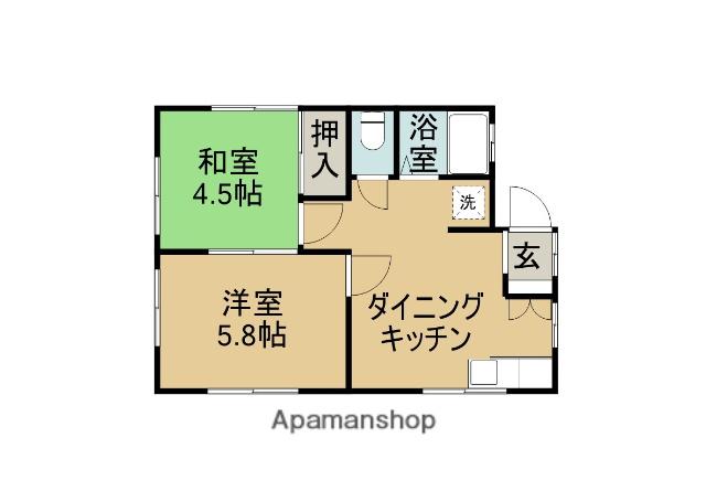 エムティハイツ(2DK/2階)の間取り写真