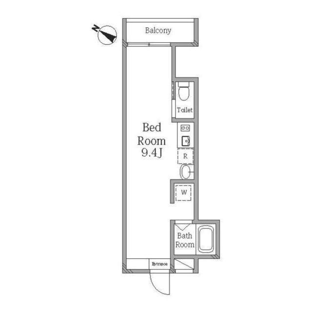 MQUARTO江田(ワンルーム/3階)の間取り写真