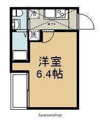 アザーレ・キュリオス相武台前(1K/3階)の間取り写真