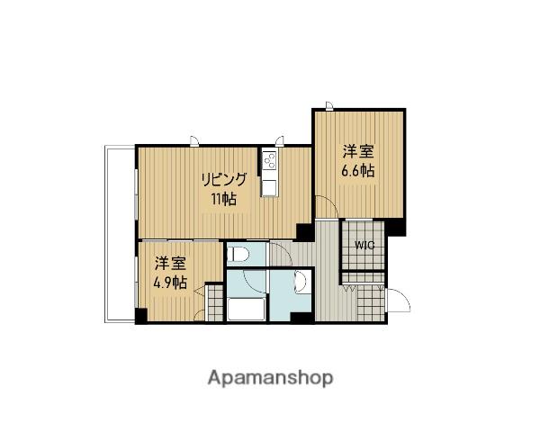 トゥリアノンⅢ(2LDK/1階)の間取り写真