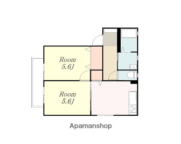 グランシードE・Ⅵ(2K/1階)の間取り写真