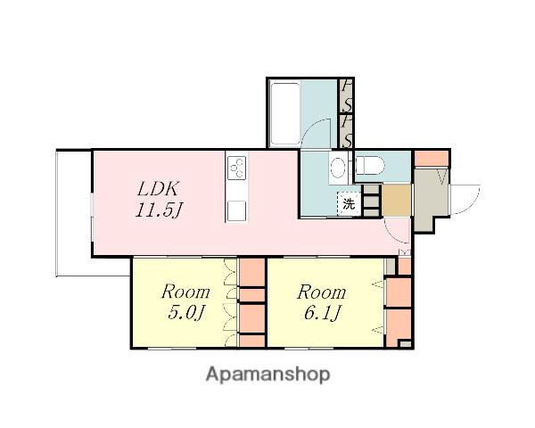 SETORA ART(2LDK/1階)の間取り写真