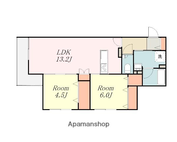 SETORA ART(2LDK/2階)の間取り写真
