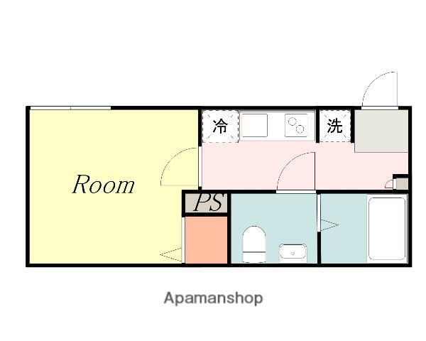 SGM HILLS(1K/3階)の間取り写真