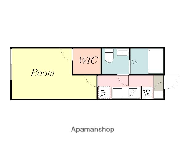 SGM HILLS(1K/1階)の間取り写真