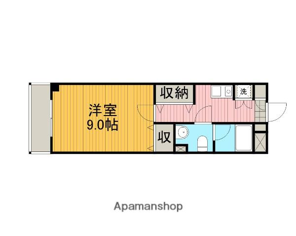 グランドテラス深見台(1K/2階)の間取り写真