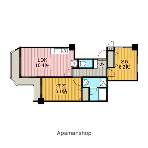ザ・レジデンス南林間駅前(1SLDK/2階)の間取り写真